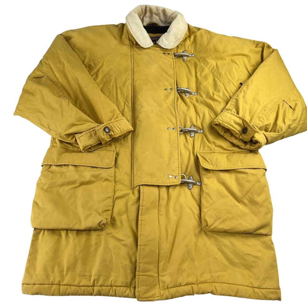 Andrew Marc Country & Outdoor Yellow Fireman Clasp Coat jacket Size Medium Men's
